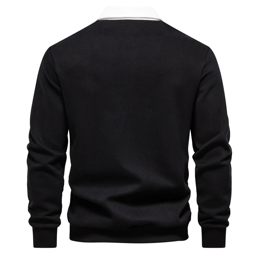 UrbanEase – Heren Polo Sweatshirt