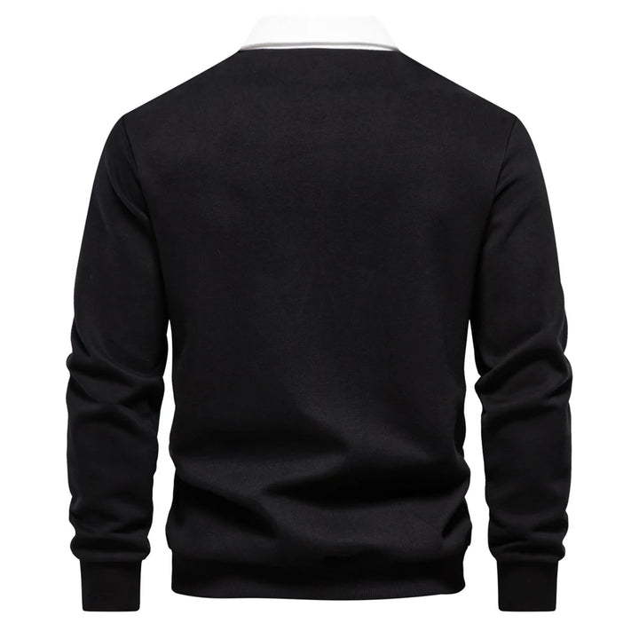 UrbanEase – Heren Polo Sweatshirt