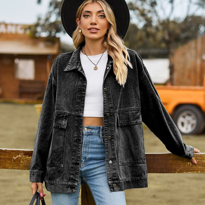 DenimCharm – Klassiek Vintage Denim Jack voor Dames