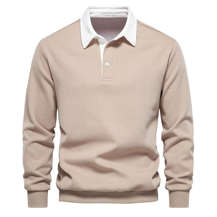 UrbanEase – Heren Polo Sweatshirt