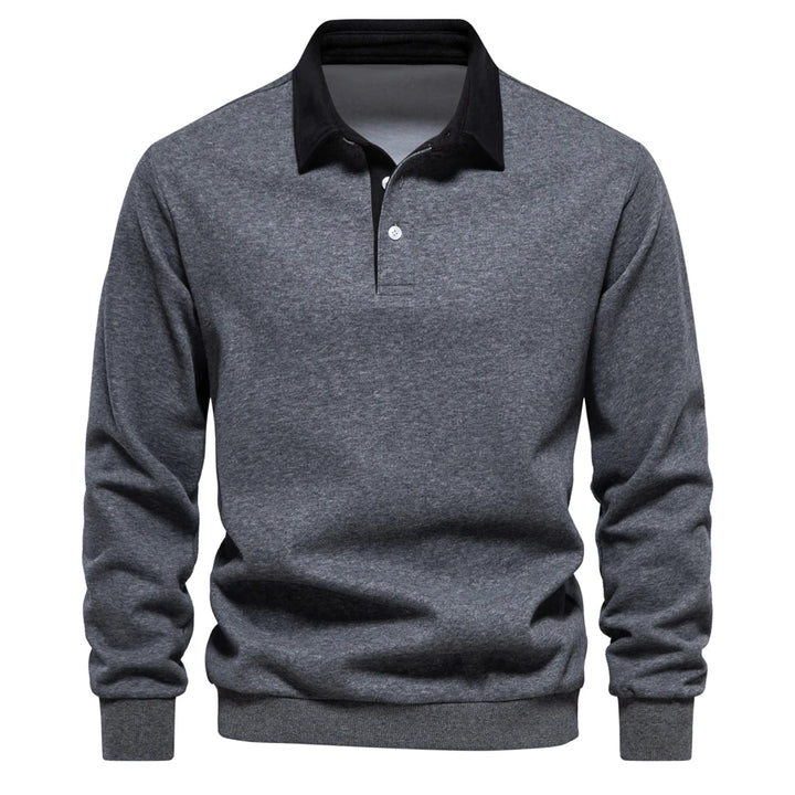UrbanEase – Heren Polo Sweatshirt