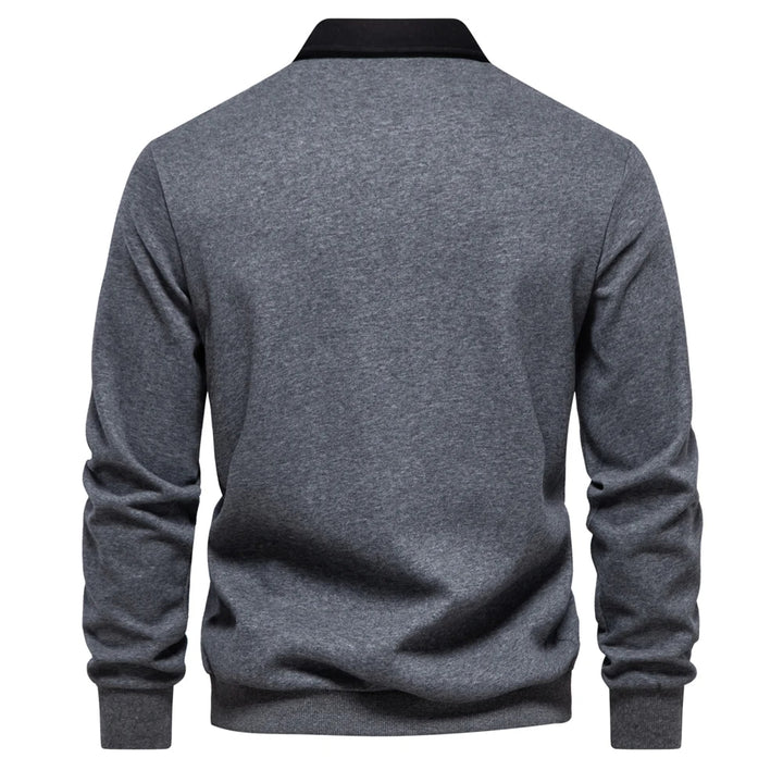 UrbanEase – Heren Polo Sweatshirt