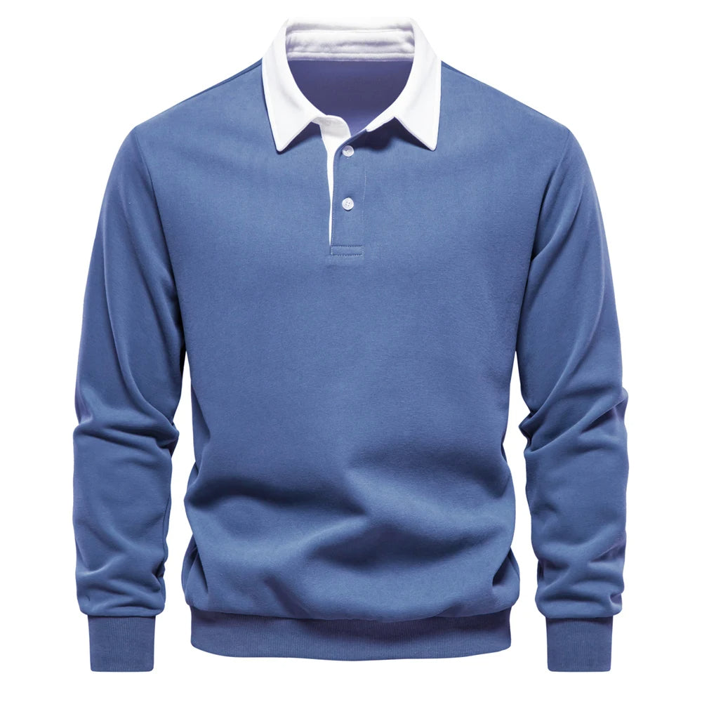UrbanEase – Heren Polo Sweatshirt