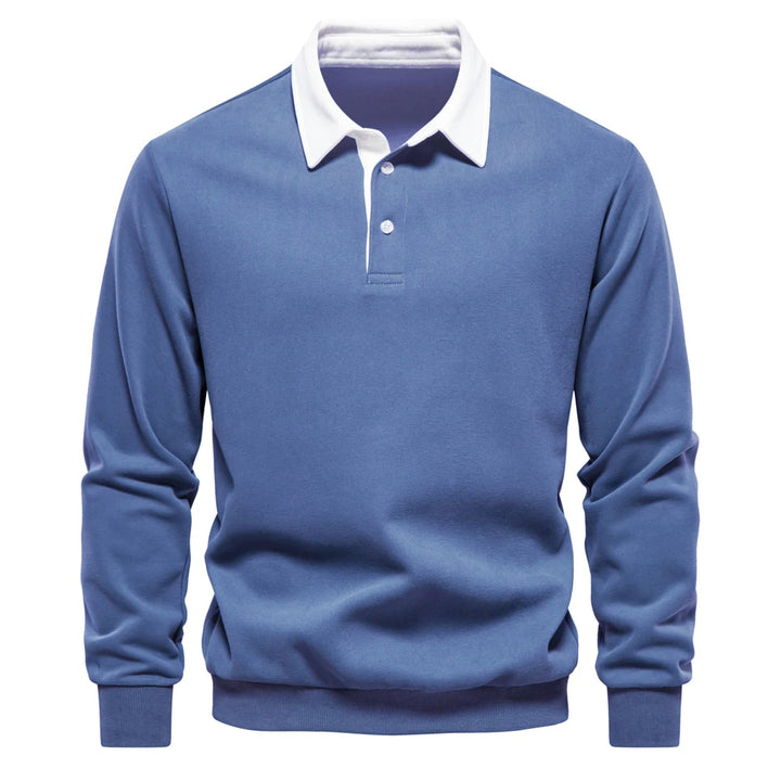 UrbanEase – Heren Polo Sweatshirt