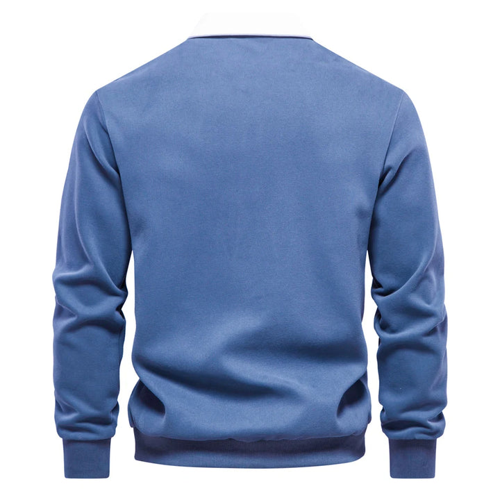 UrbanEase – Heren Polo Sweatshirt