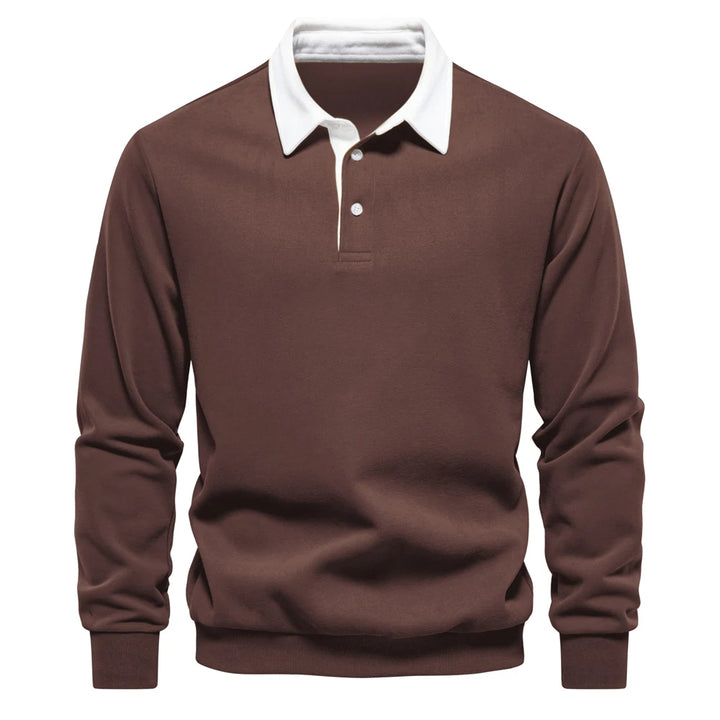 UrbanEase – Heren Polo Sweatshirt