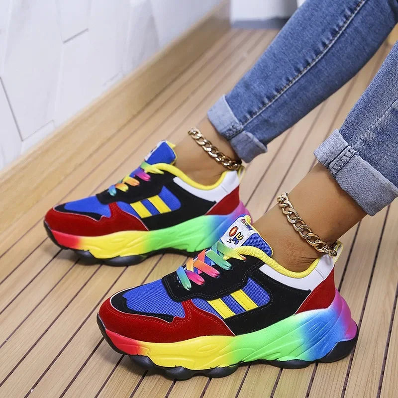 ActiveStep – Trendy Multicolor Sneakers met Chunky Zool