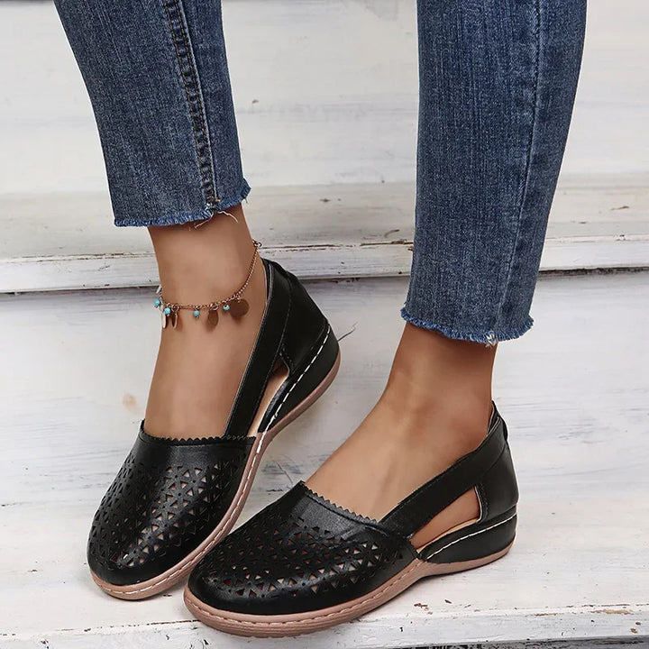 Vintage Instap Wedges Sandalen voor Dames