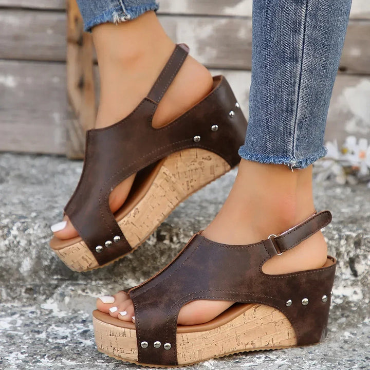 Sofia – Sandalen met Sleehak