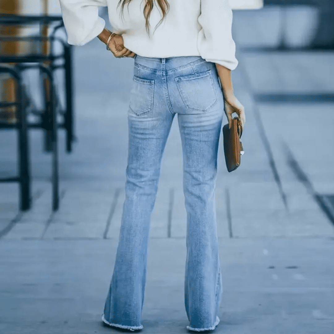 Veya - Slim fit Jeans met hoge taille voor vrouwen