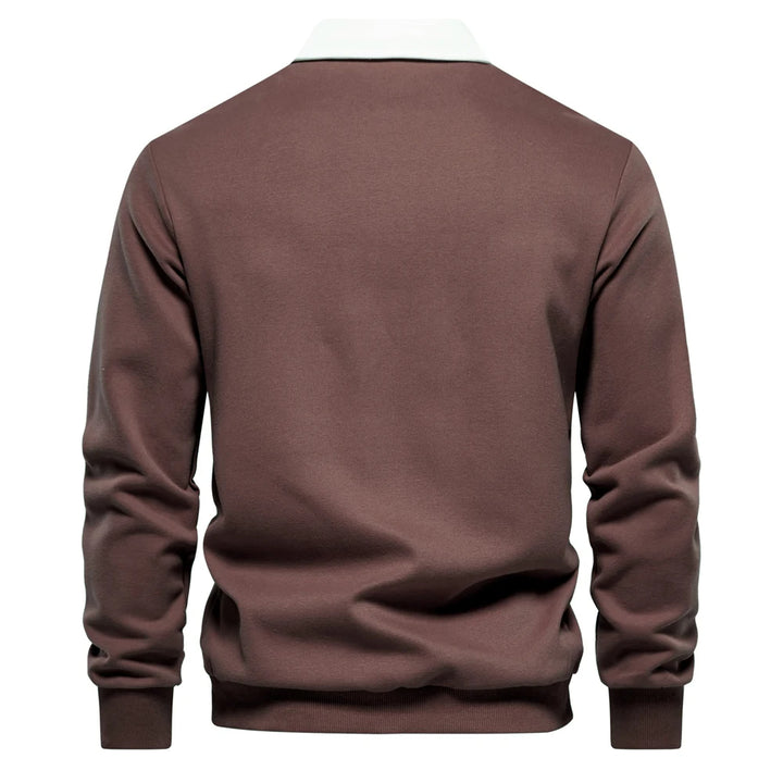UrbanEase – Heren Polo Sweatshirt