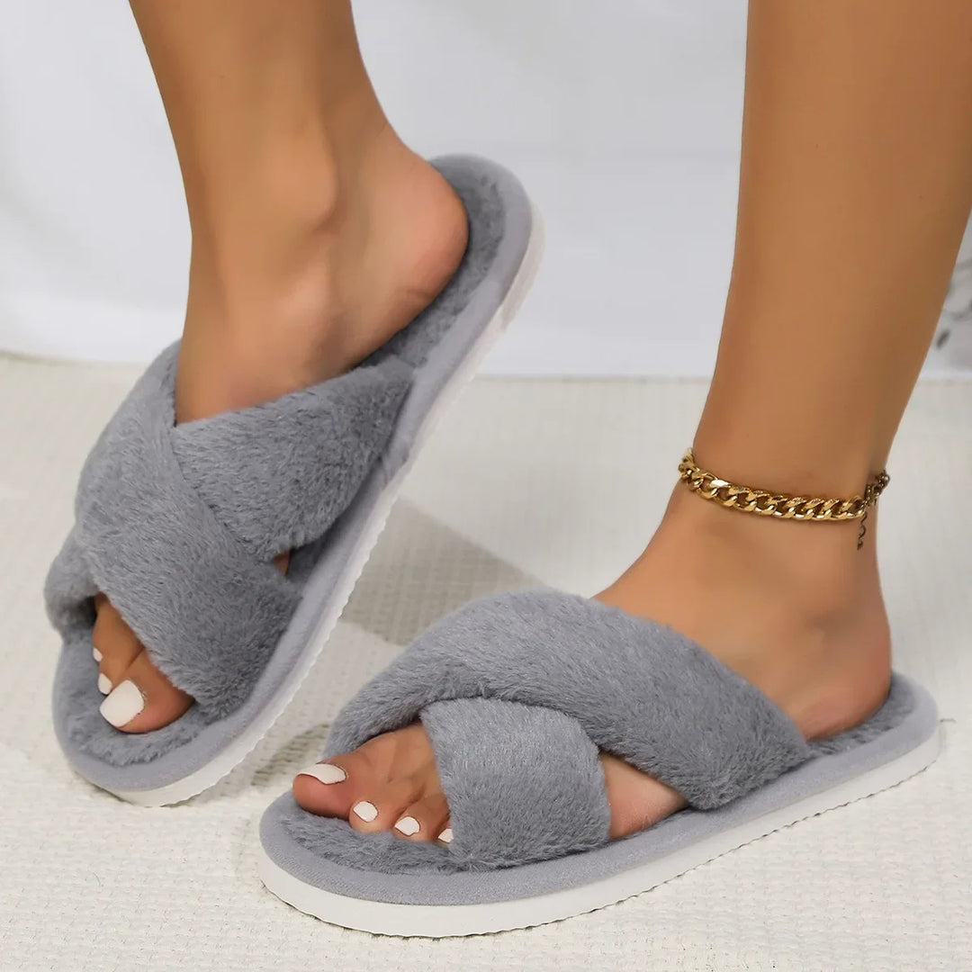 Warme Fluffy Damespantoffels - ideaal voor thuis