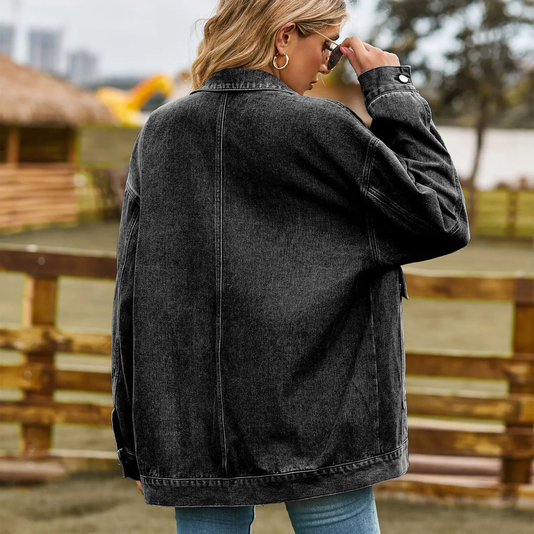 DenimCharm – Klassiek Vintage Denim Jack voor Dames