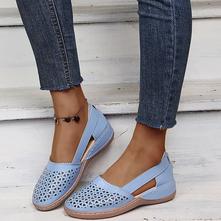 Vintage Instap Wedges Sandalen voor Dames