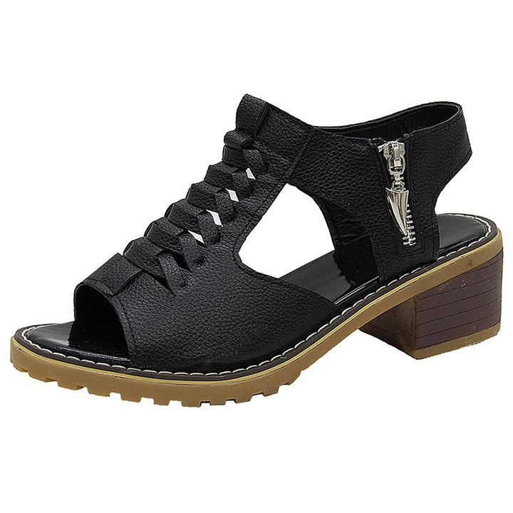 Virelli – Dames Chunky Sandalen met Hollow-Out Design