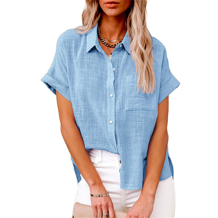 Yara – Luchtige Katoen-Linnen Blouse Dames