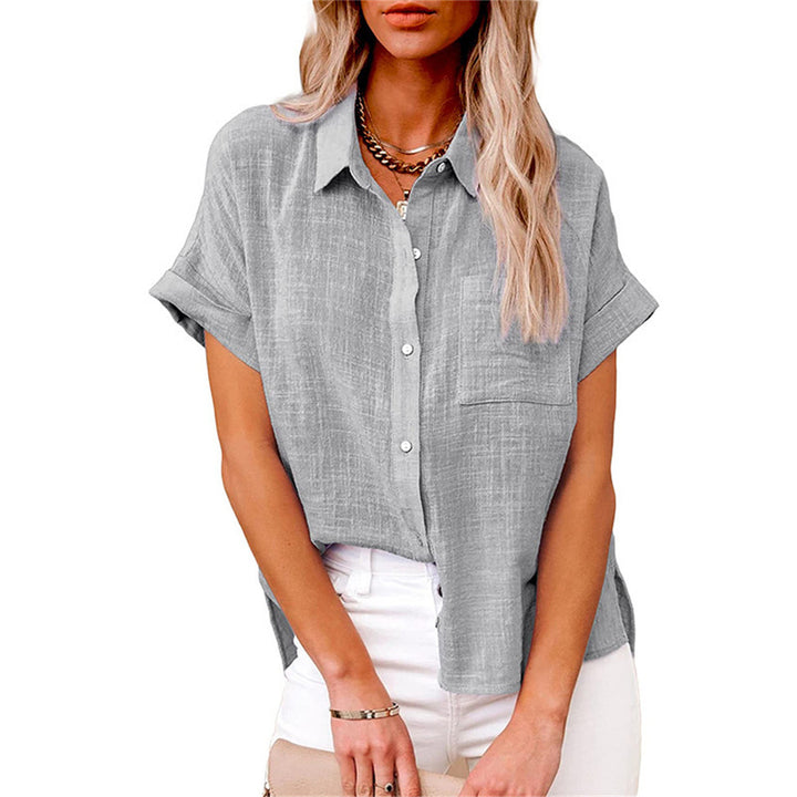 Yara – Luchtige Katoen-Linnen Blouse Dames