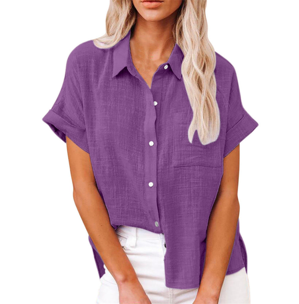 Yara – Luchtige Katoen-Linnen Blouse Dames