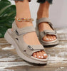 GlideStep – Lichte Leren Wedge Sandalen Dames