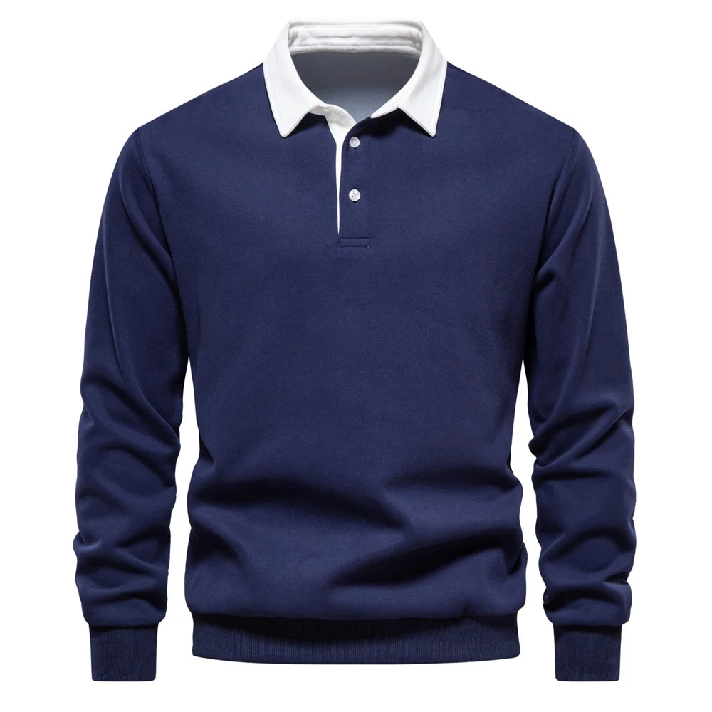 UrbanEase – Heren Polo Sweatshirt