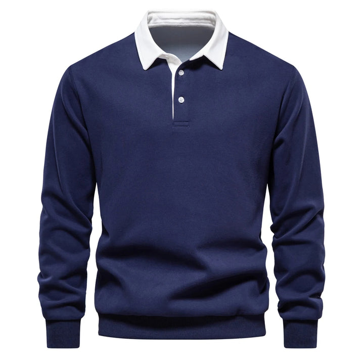 UrbanEase – Heren Polo Sweatshirt