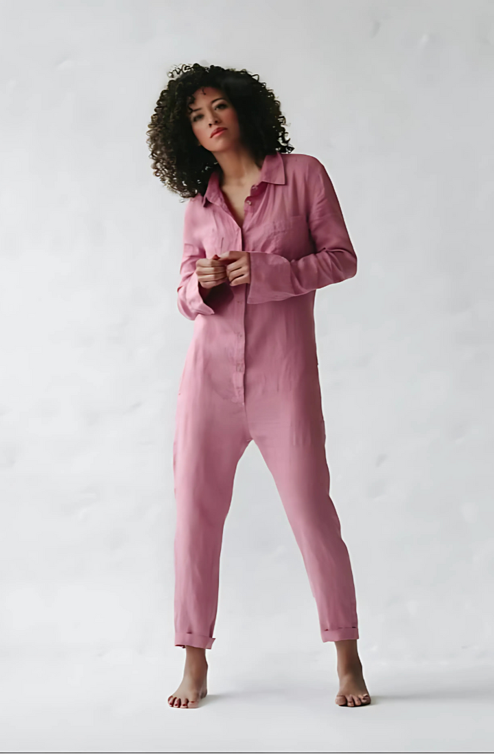 Khloe – Linnen Jumpsuit Voor Dames