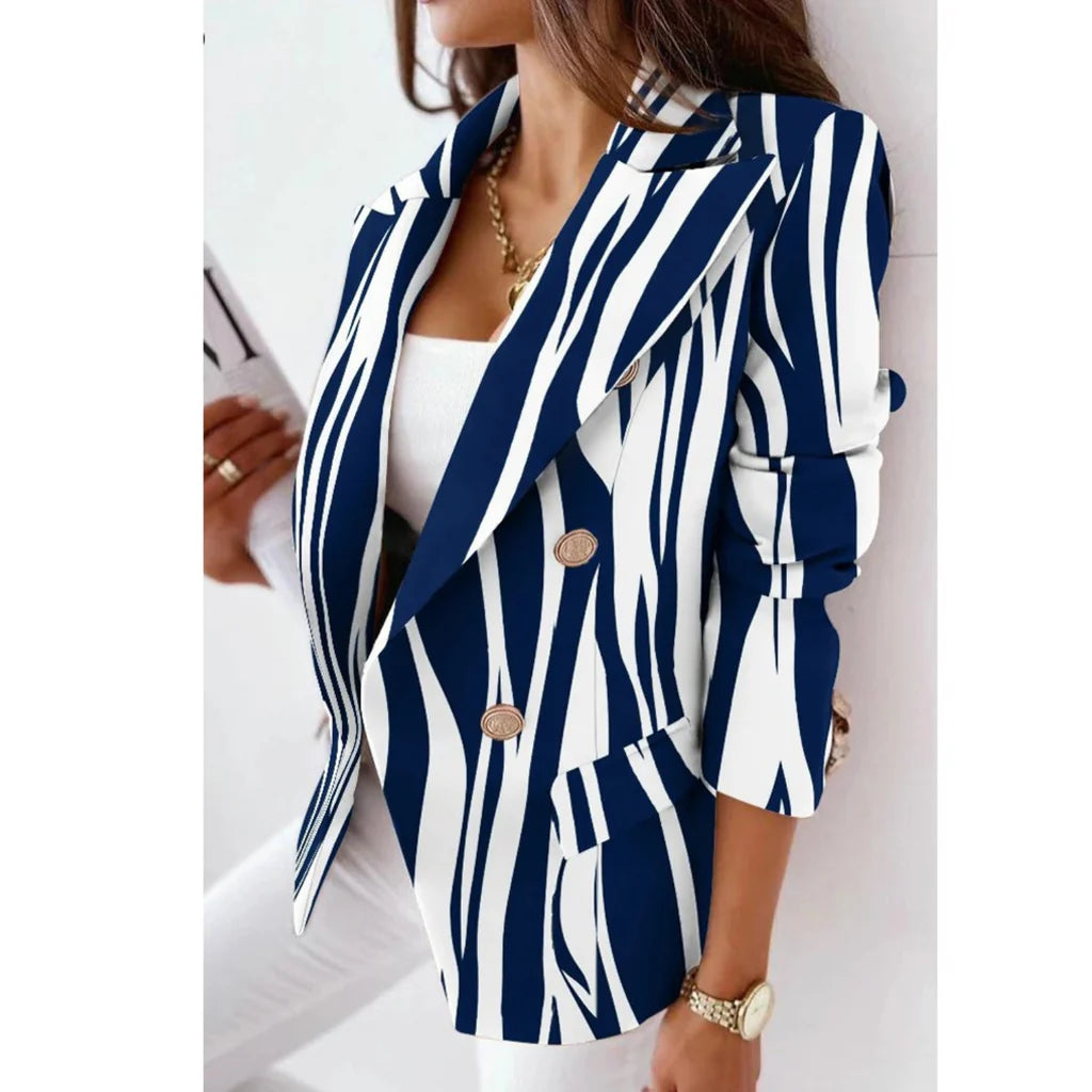 Eline – Damesblazer met Wendekraag