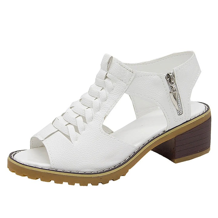 Virelli – Dames Chunky Sandalen met Hollow-Out Design