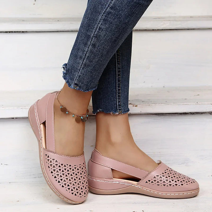 Vintage Instap Wedges Sandalen voor Dames