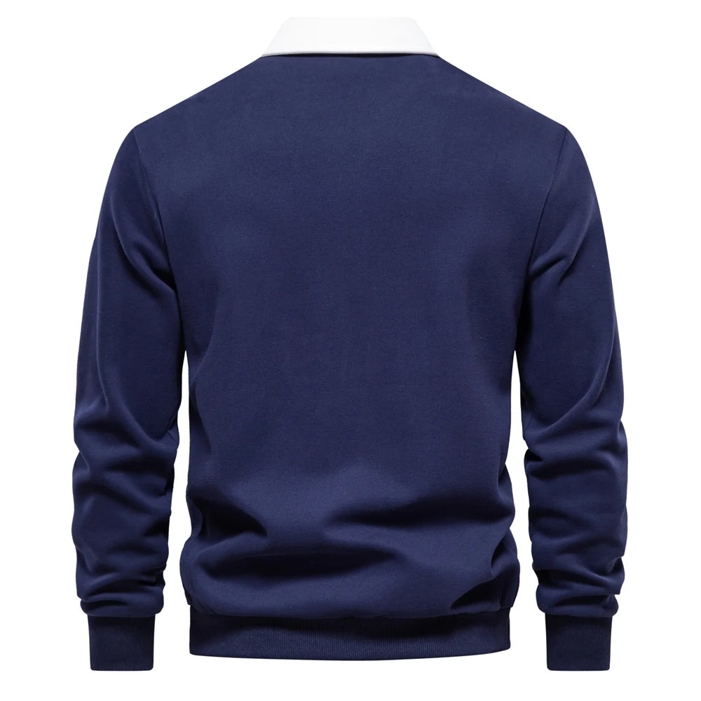 UrbanEase – Heren Polo Sweatshirt