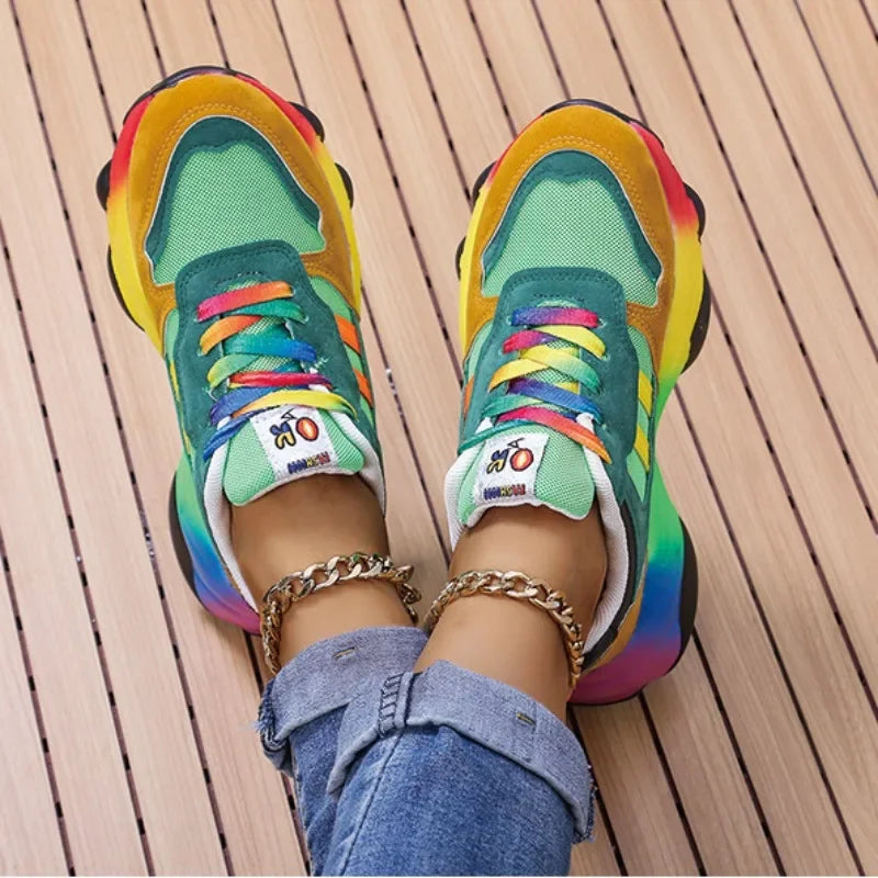 ActiveStep – Trendy Multicolor Sneakers met Chunky Zool