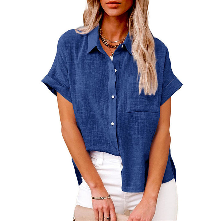 Yara – Luchtige Katoen-Linnen Blouse Dames