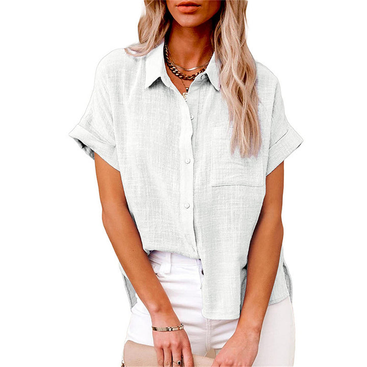 Yara – Luchtige Katoen-Linnen Blouse Dames