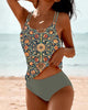 Tankini Set Dames - met elegant patroon