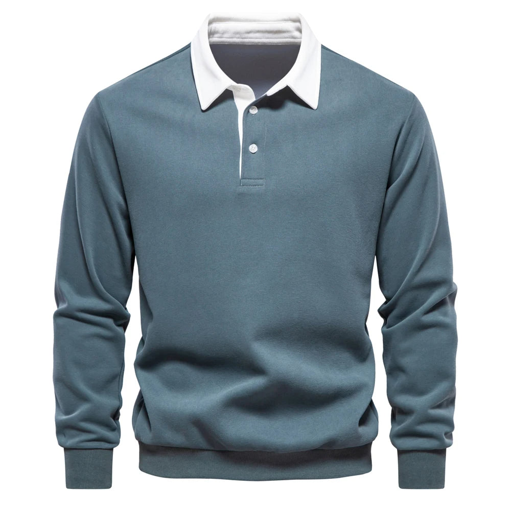 UrbanEase – Heren Polo Sweatshirt