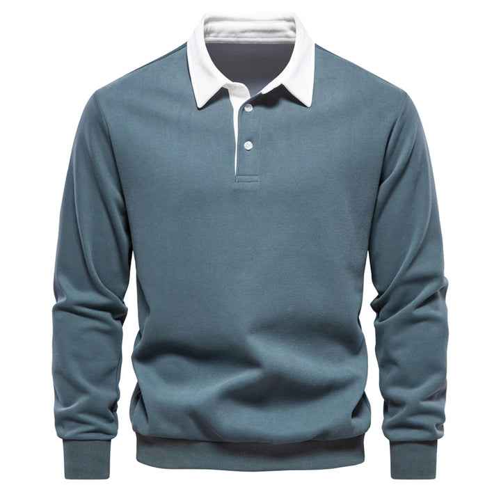 UrbanEase – Heren Polo Sweatshirt