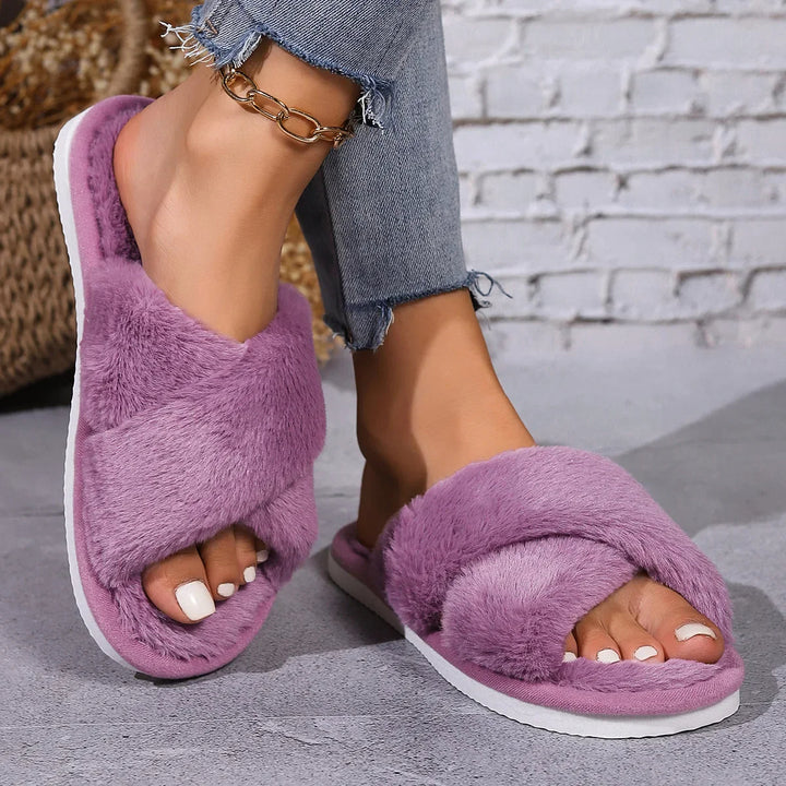 Warme Fluffy Damespantoffels - ideaal voor thuis