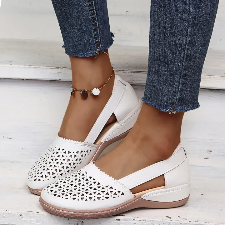 Vintage Instap Wedges Sandalen voor Dames