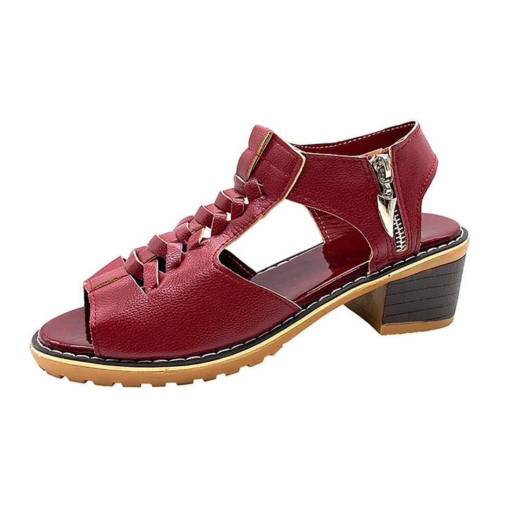 Virelli – Dames Chunky Sandalen met Hollow-Out Design