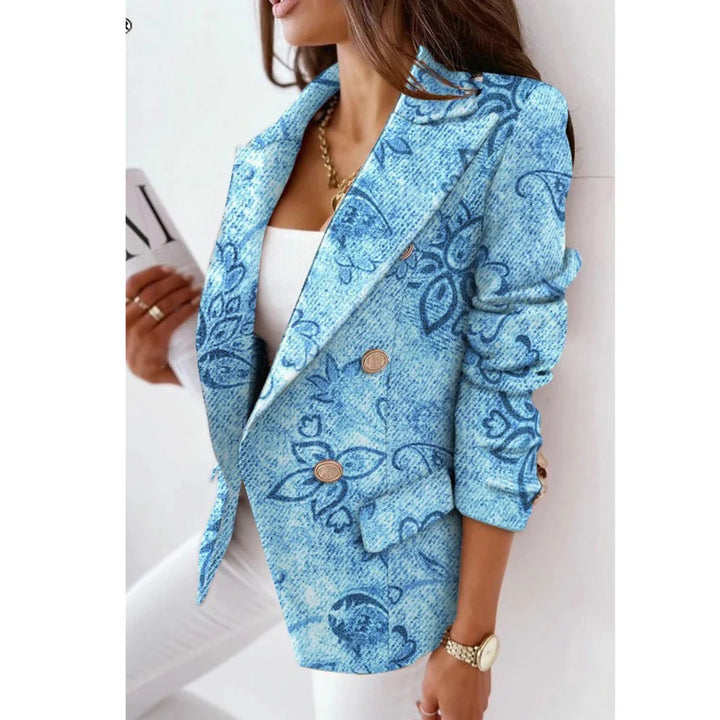Eline – Damesblazer met Wendekraag