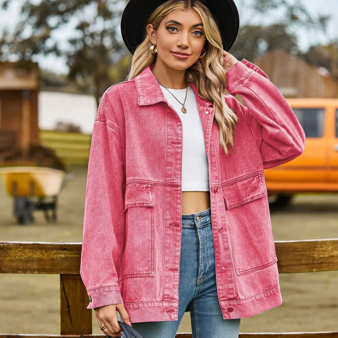 DenimCharm – Klassiek Vintage Denim Jack voor Dames