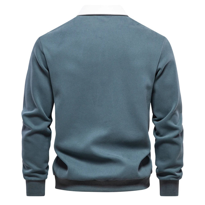 UrbanEase – Heren Polo Sweatshirt