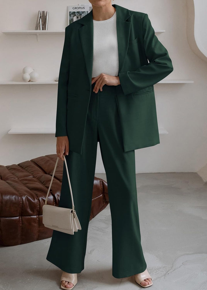 Dames Blazer & Broek Set voor Kantoor en Casual