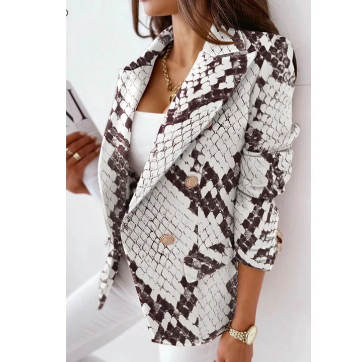 Eline – Damesblazer met Wendekraag