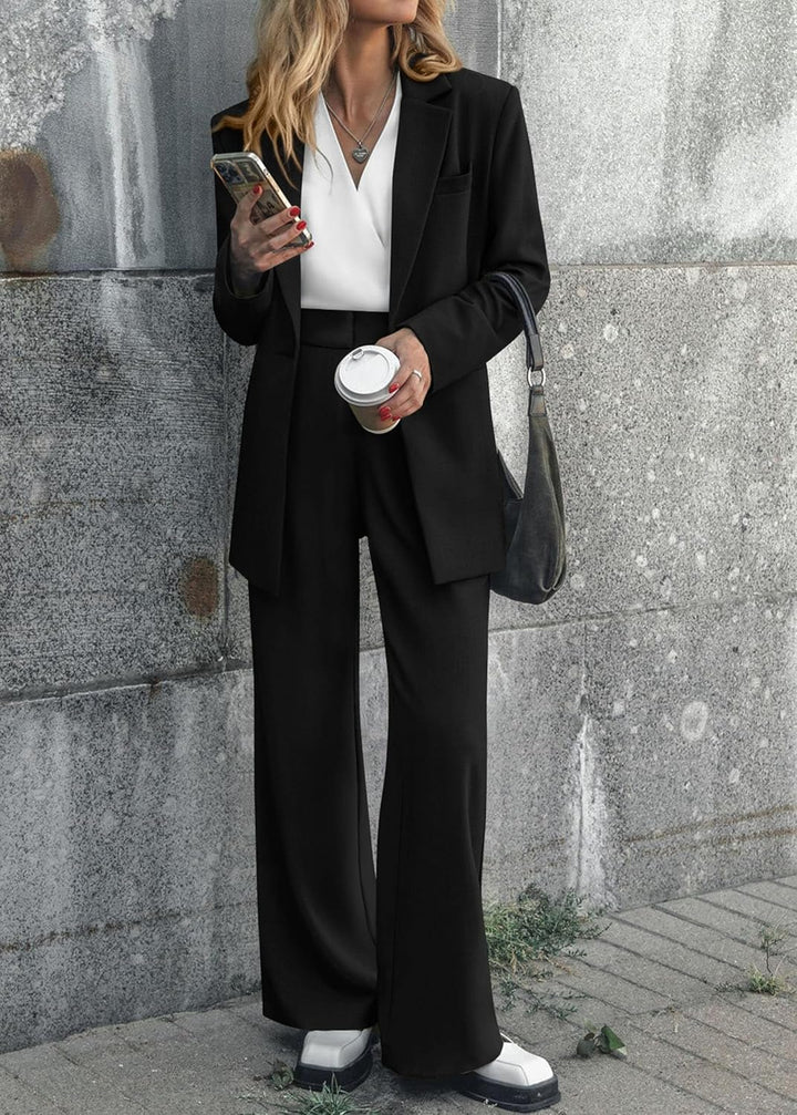 Dames Blazer & Broek Set voor Kantoor en Casual