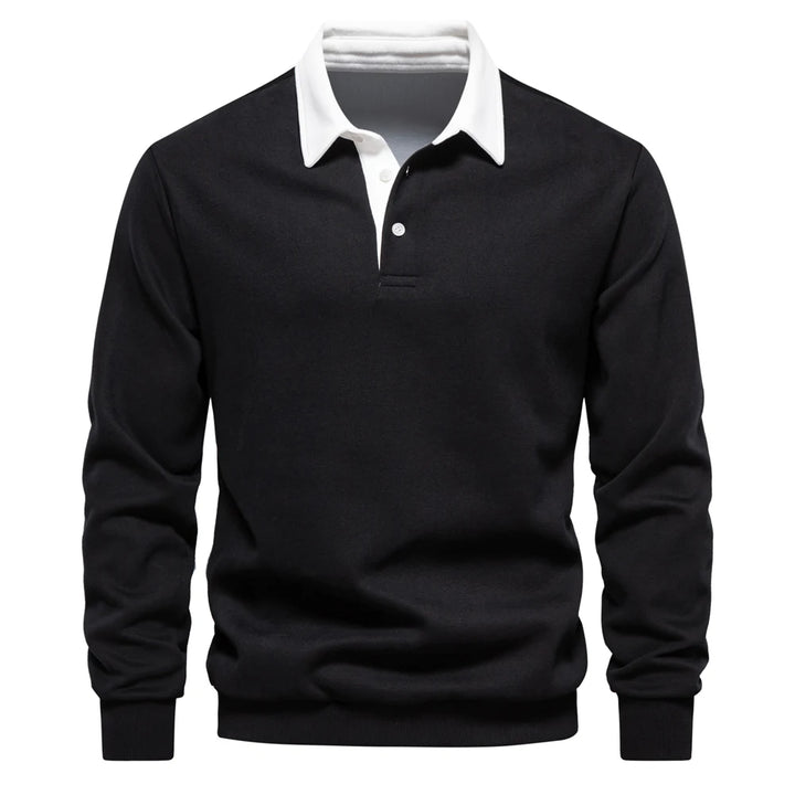 UrbanEase – Heren Polo Sweatshirt