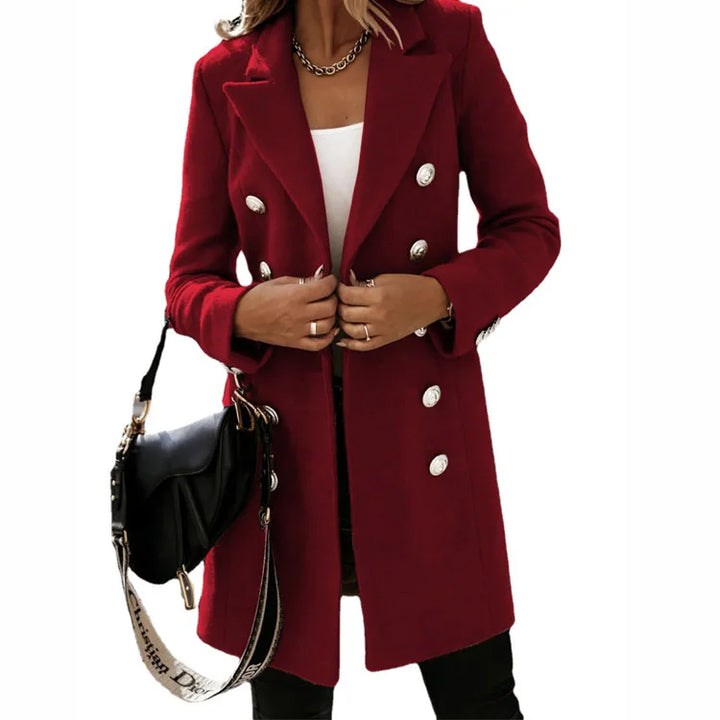 LuxeWool – Lange Manteljas Dames