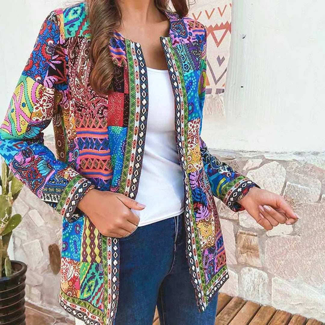 Gebreid Vest Retro stijl Dames