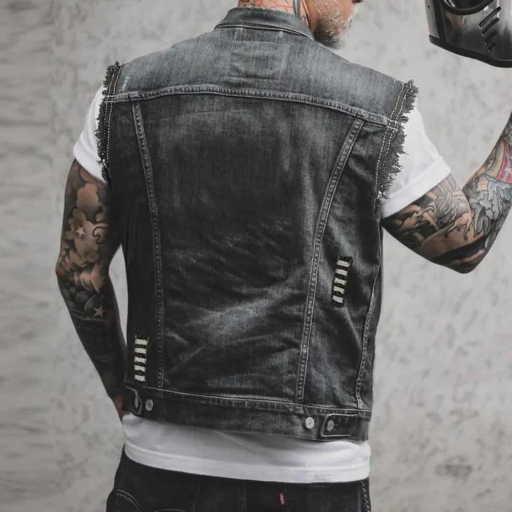 Jack – Mouwloos Denim Vest voor Heren