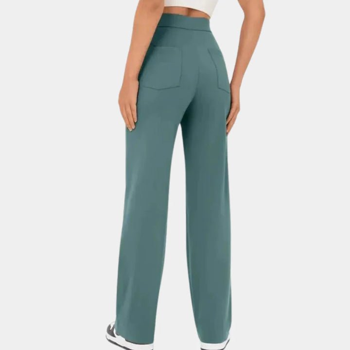 Liva – Rechte Broek met Hoge Taille Dames (kopie)